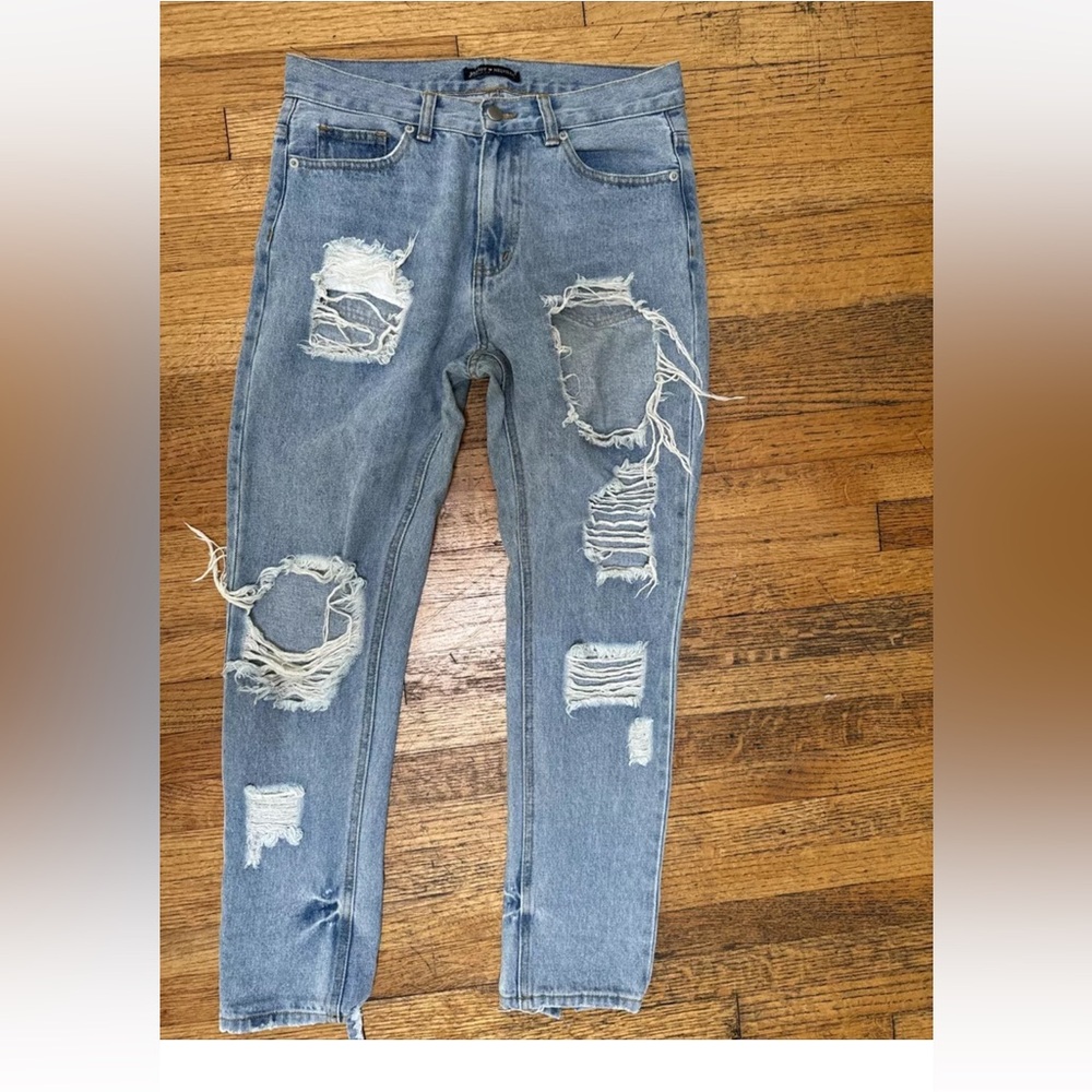 Brandy Melville Jeans Denim Pants Size Small Distressed